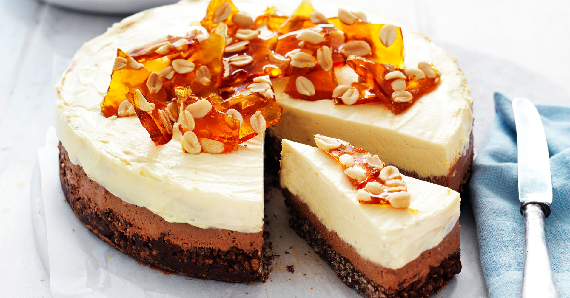 Chocolate and Peanut Butter Cheesecake Recipe | myfoodbook
